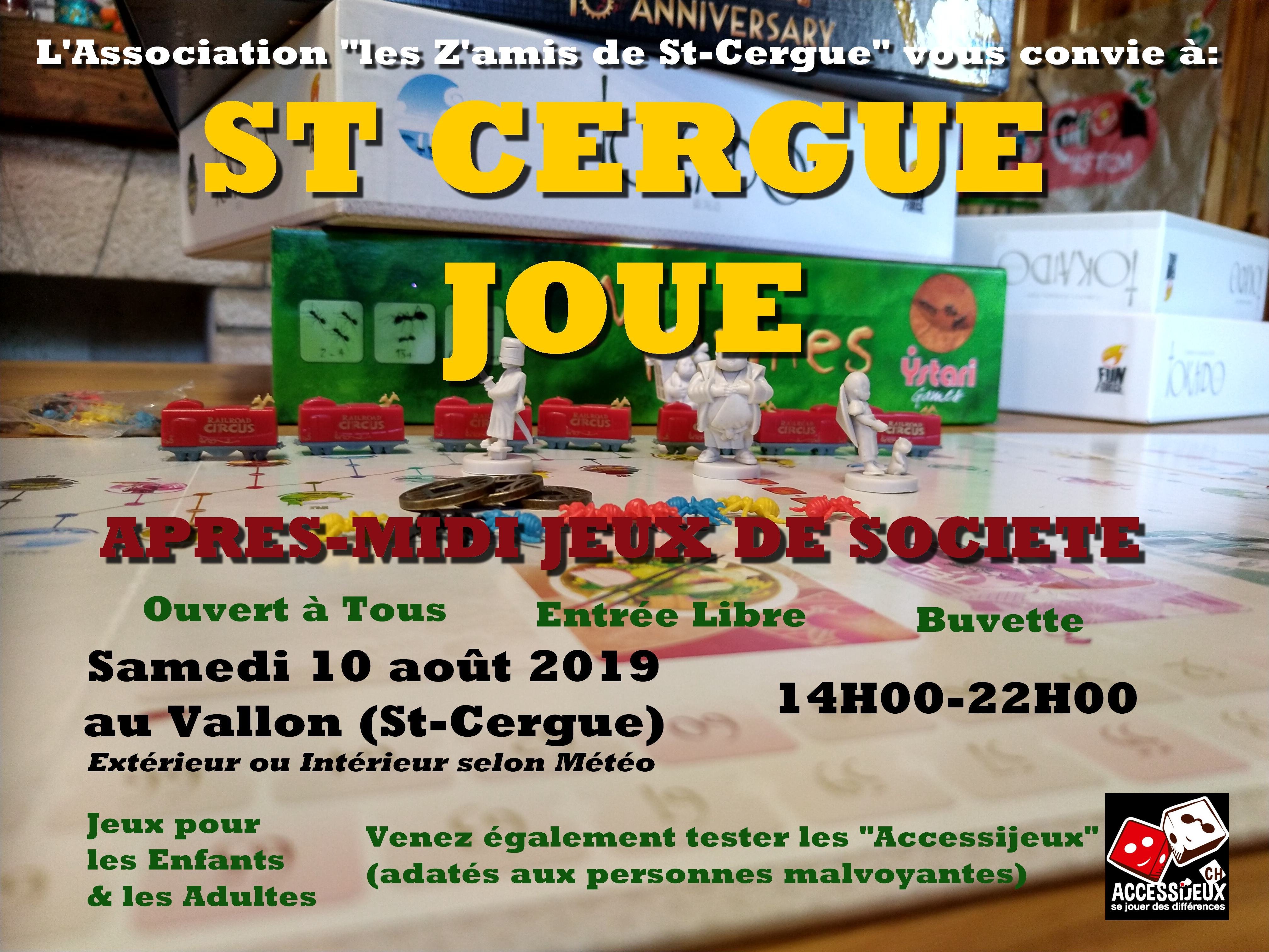 Le 10 aout, st-cergue joue avec accessijeux !